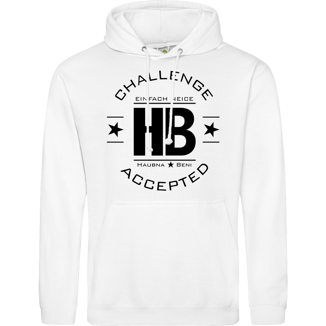 Die Buddies zocken 2EpicBuddies - Challenge schwarz Sweatshirt JH Hoodie - Weiß