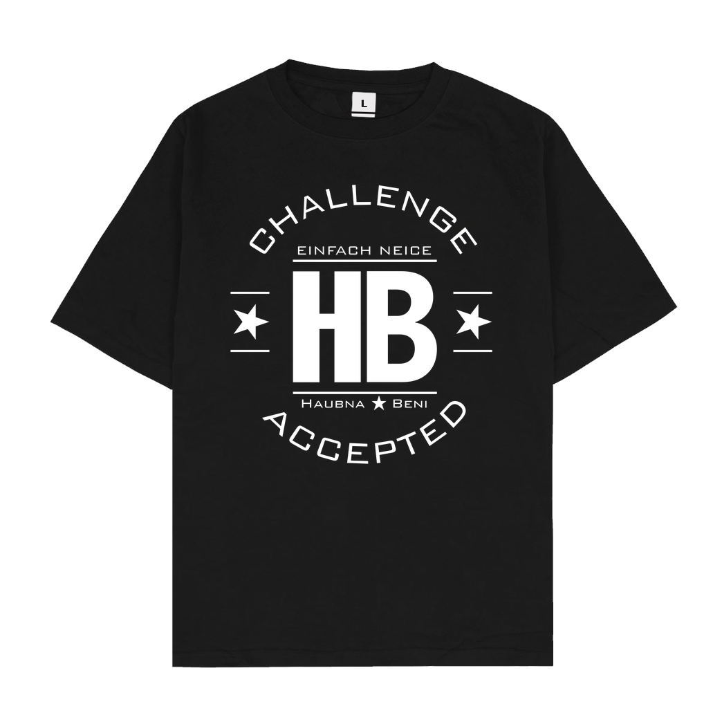 Die Buddies zocken 2EpicBuddies - Challenge T-Shirt Oversize T-Shirt - Black