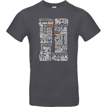 Die Buddies zocken 2EpicBuddies - Cloud T-Shirt B&C EXACT 190 - Dark Grey