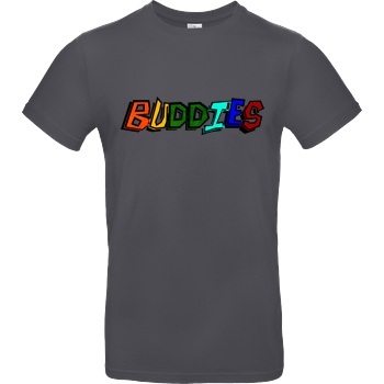 Die Buddies zocken 2EpicBuddies - Colored Logo Big T-Shirt B&C EXACT 190 - Dark Grey