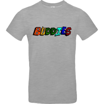 Die Buddies zocken 2EpicBuddies - Colored Logo Big T-Shirt B&C EXACT 190 - heather grey