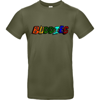 Die Buddies zocken 2EpicBuddies - Colored Logo Big T-Shirt B&C EXACT 190 - Khaki