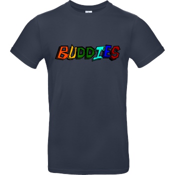 Die Buddies zocken 2EpicBuddies - Colored Logo Big T-Shirt B&C EXACT 190 - Navy
