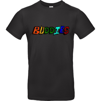 Die Buddies zocken 2EpicBuddies - Colored Logo Big T-Shirt B&C EXACT 190 - Black