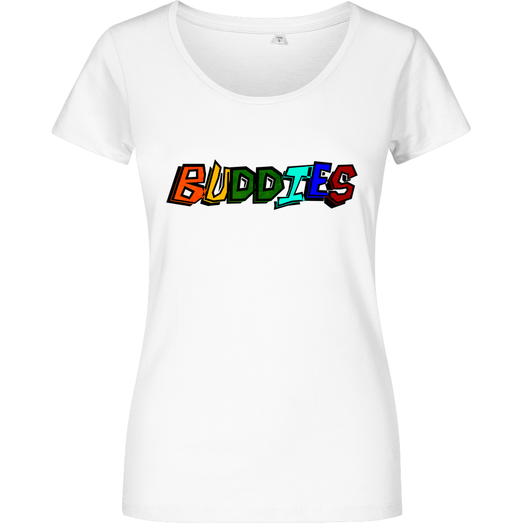 Die Buddies zocken 2EpicBuddies - Colored Logo Big T-Shirt Girlshirt weiss