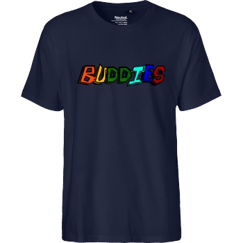 Die Buddies zocken 2EpicBuddies - Colored Logo Big T-Shirt Fairtrade T-Shirt - navy