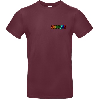 Die Buddies zocken 2EpicBuddies - Colored Logo Small T-Shirt B&C EXACT 190 - Burgundy