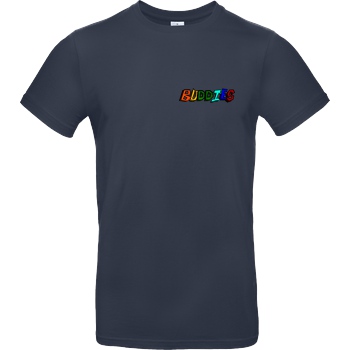 Die Buddies zocken 2EpicBuddies - Colored Logo Small T-Shirt B&C EXACT 190 - Navy