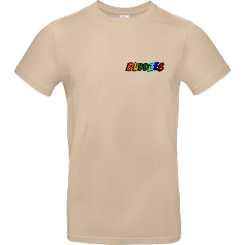 Die Buddies zocken 2EpicBuddies - Colored Logo Small T-Shirt B&C EXACT 190 - Sand