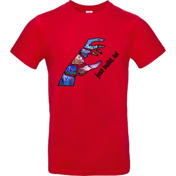 Die Buddies zocken 2EpicBuddies - just build. lol T-Shirt B&C EXACT 190 - Red