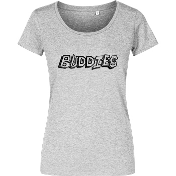 Die Buddies zocken 2EpicBuddies - Logo T-Shirt Girlshirt heather grey