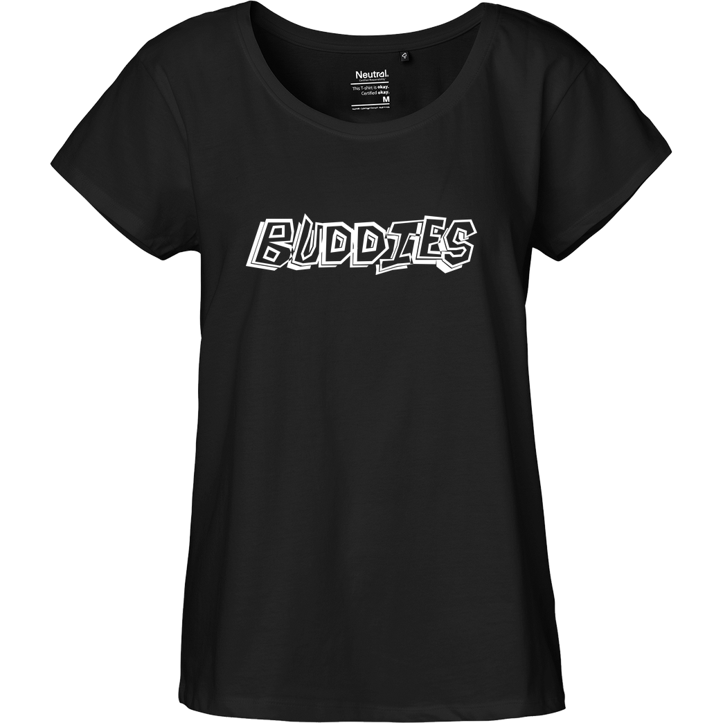 Die Buddies zocken 2EpicBuddies - Logo T-Shirt Fairtrade Loose Fit Girlie - black