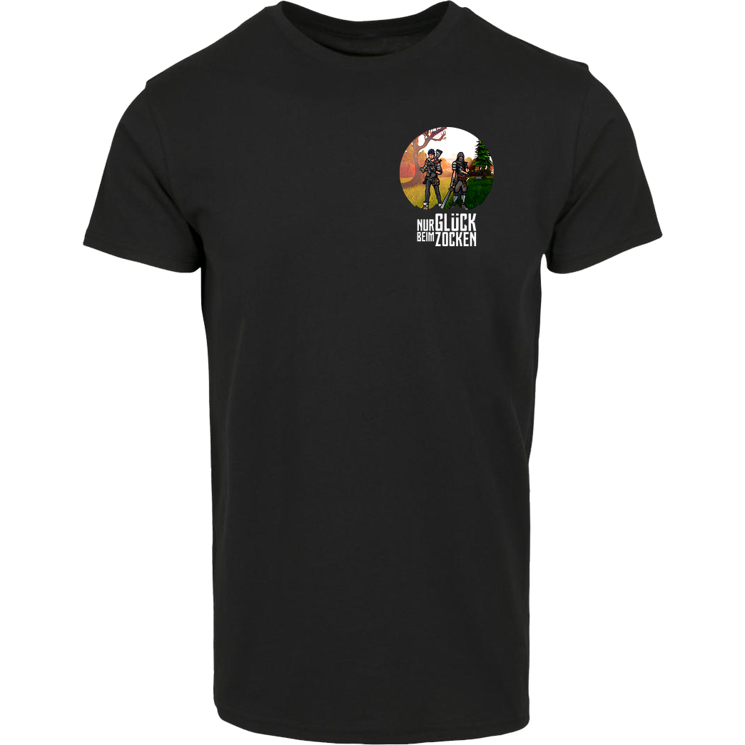Die Buddies zocken 2EpicBuddies - Nur Glück beim Zocken T-Shirt House Brand T-Shirt - Black