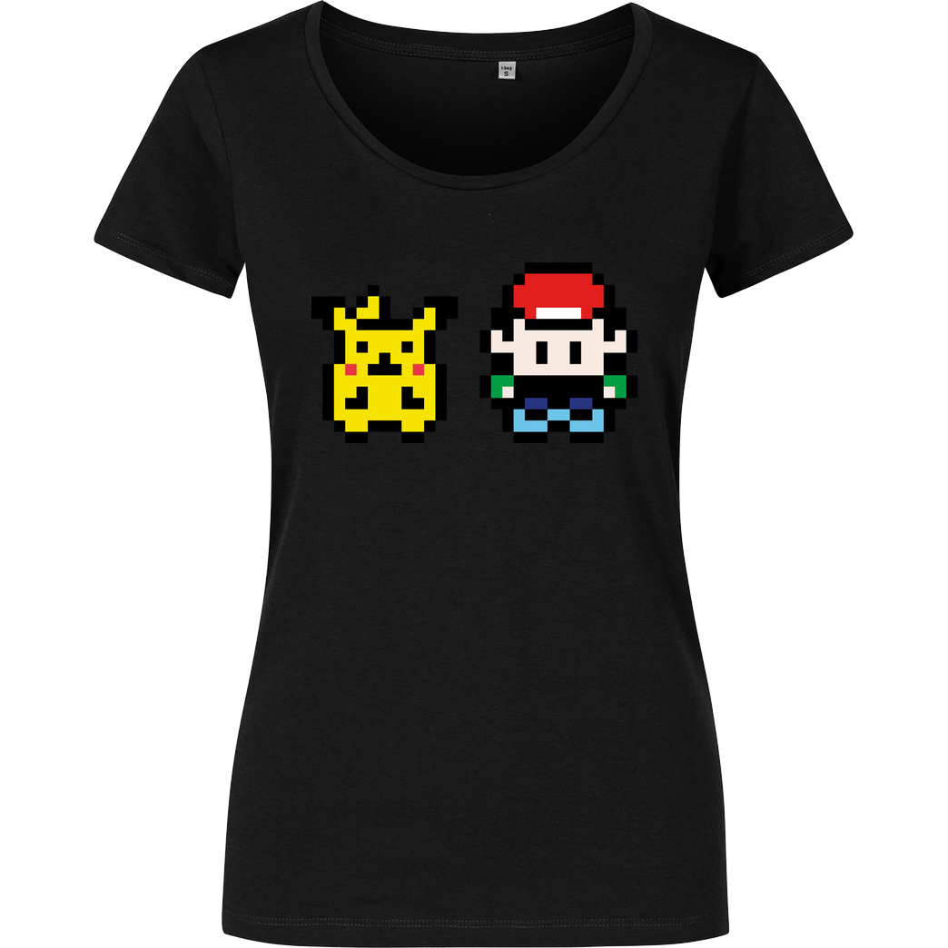 IamHaRa 8-Bit Poke T-Shirt Girlshirt schwarz
