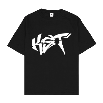 KsTBeats -Graffiti Oversize T-Shirt - Black