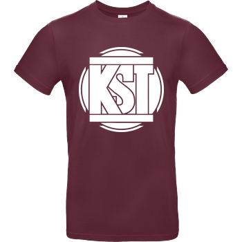 KsTBeats KsTBeats - Simple Logo T-Shirt B&C EXACT 190 - Burgundy