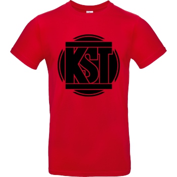 KsTBeats KsTBeats - Simple Logo T-Shirt B&C EXACT 190 - Red
