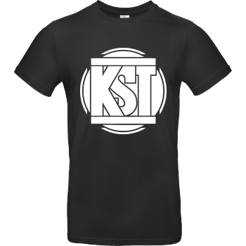 KsTBeats KsTBeats - Simple Logo T-Shirt B&C EXACT 190 - Black