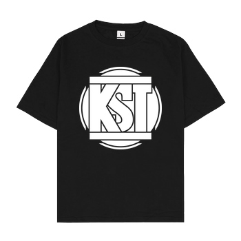 KsTBeats KsTBeats - Simple Logo T-Shirt Oversize T-Shirt - Black