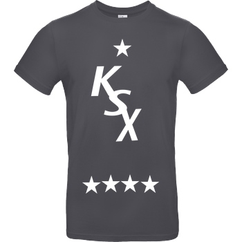 KunaiSweeX KunaiSweeX - KSX T-Shirt B&C EXACT 190 - Dark Grey