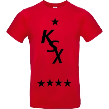 KunaiSweeX KunaiSweeX - KSX T-Shirt B&C EXACT 190 - Red