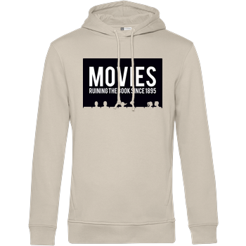 Movies - ruining the book since 1895 B&C HOODED INSPIRE - Off-White
