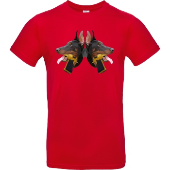 RoyaL RoyaL - D-Dogs T-Shirt B&C EXACT 190 - Red