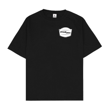 Achsel Folee Achsel Folee - Folee Crew T-Shirt Oversize T-Shirt - Black