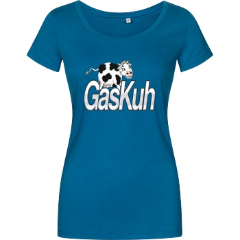 Achsel Folee Achsel Folee - GasKuh T-Shirt Girlshirt petrol