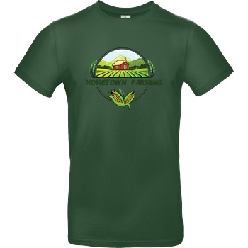 Achsel Folee Achsel Folee - Hometown Farming T-Shirt B&C EXACT 190 -  Bottle Green