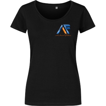 Achsel Folee Achsel Folee - Logo Pocket T-Shirt Girlshirt schwarz