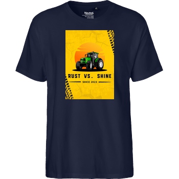 Achsel Folee Achsel Folee - Rust Vs. Shine 2023 T-Shirt Fairtrade T-Shirt - navy