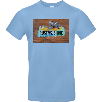 Achsel Folee Achsel Folee - Rust Vs. Shine T-Shirt B&C EXACT 190 - Sky Blue