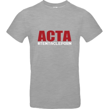 None ACTA #tentacleporn T-Shirt B&C EXACT 190 - heather grey
