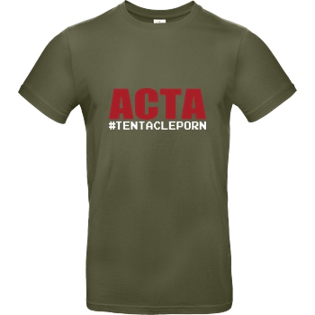 None ACTA #tentacleporn T-Shirt B&C EXACT 190 - Khaki