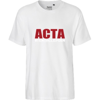 None ACTA #tentacleporn T-Shirt Fairtrade T-Shirt - white