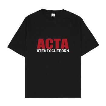 None ACTA #tentacleporn T-Shirt Oversize T-Shirt - Black