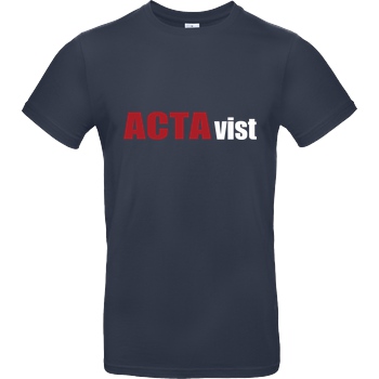 None ACTAvist T-Shirt B&C EXACT 190 - Navy