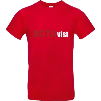 None ACTAvist T-Shirt B&C EXACT 190 - Red