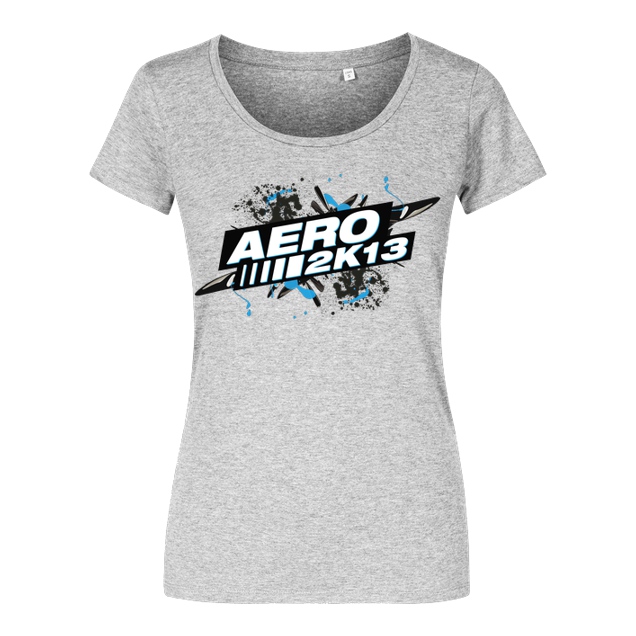 Aero2k13 - Aero2k13 - Logo - T-Shirt - Girlshirt heather grey