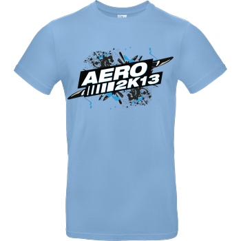 Aero2k13 Aero2k13 - Logo T-Shirt B&C EXACT 190 - Sky Blue