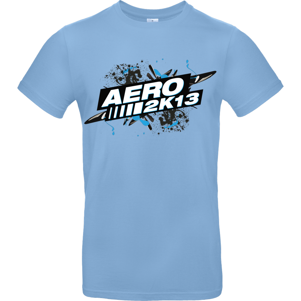Aero2k13 Aero2k13 - Logo T-Shirt B&C EXACT 190 - Sky Blue