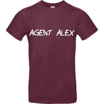 Agent Alex Agent Alex - Handwriting T-Shirt B&C EXACT 190 - Burgundy