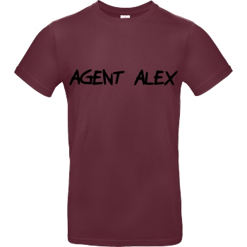 Agent Alex Agent Alex - Handwriting T-Shirt B&C EXACT 190 - Burgundy