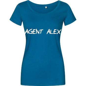 Agent Alex - Handwriting Girlshirt petrol