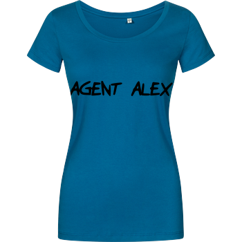 Agent Alex - Handwriting Girlshirt petrol