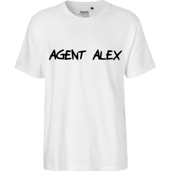 Agent Alex - Handwriting Fairtrade T-Shirt - white