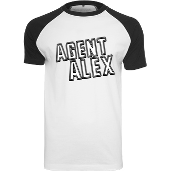 Agent Alex Agent Alex - Logo T-Shirt Raglan Tee white
