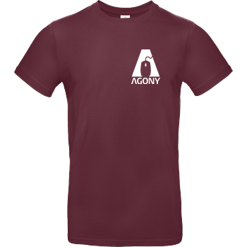 Agony - Logo B&C EXACT 190 - Burgundy