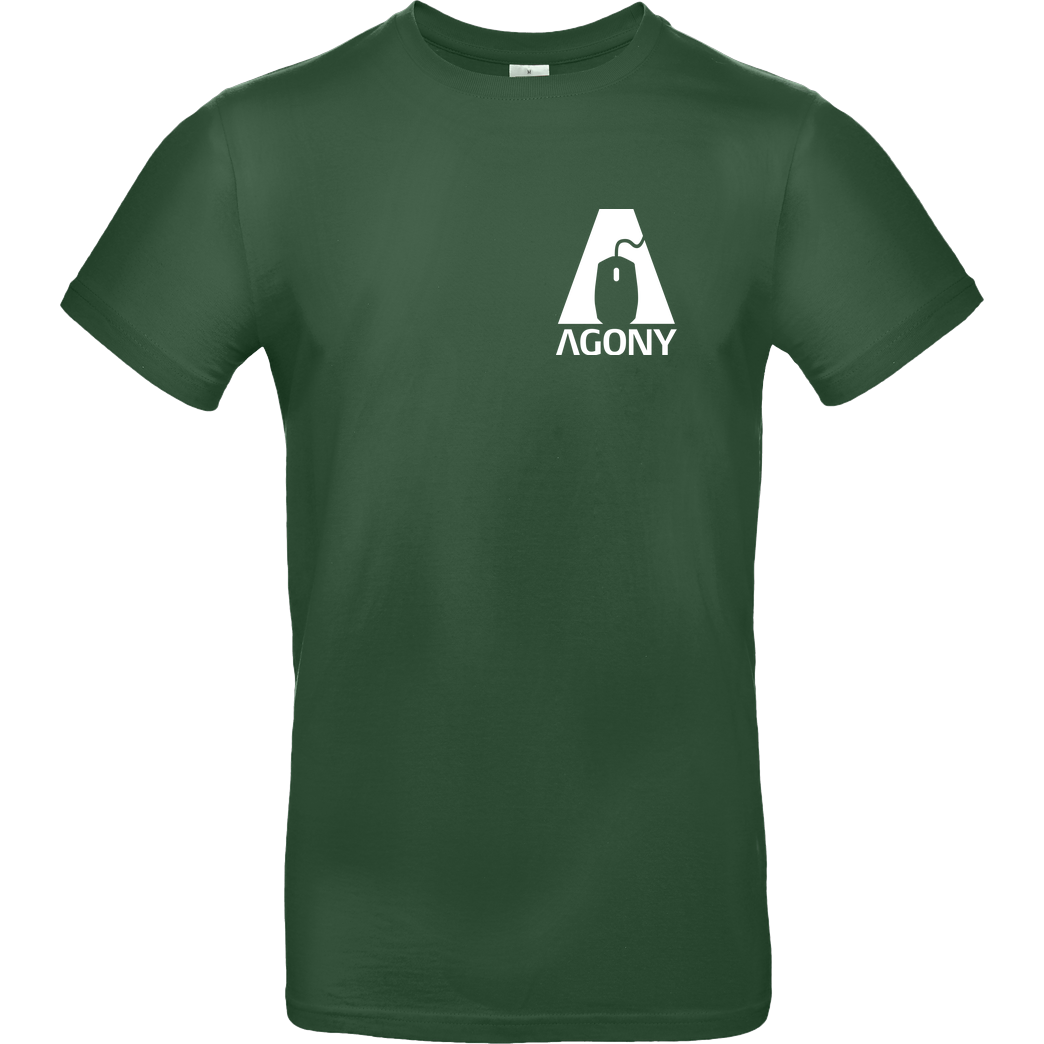 AgOnY Agony - Logo T-Shirt B&C EXACT 190 -  Bottle Green